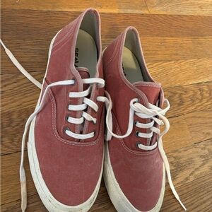 SeaVee Red Canvas Sneakers
